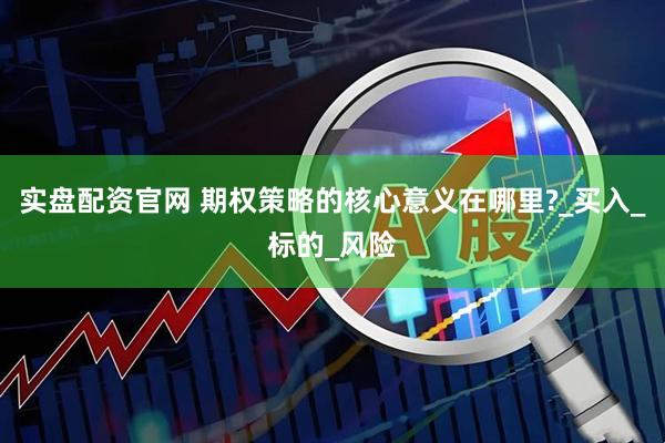 实盘配资官网 期权策略的核心意义在哪里?_买入_标的_风险